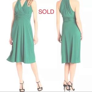 Evan Picone Dress 6P NWT Green Sleeveless V-neck